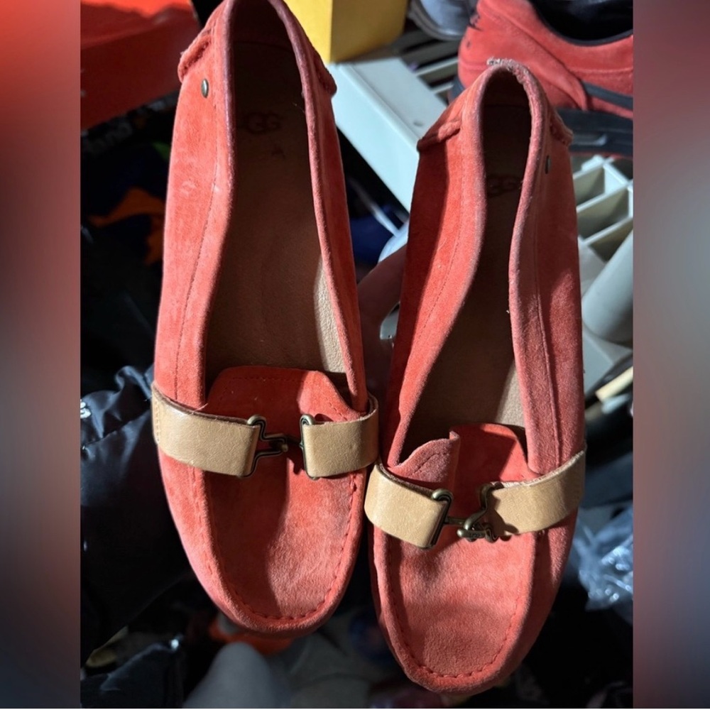 Ugg Red Loafers for Women - Picture 2 of 5